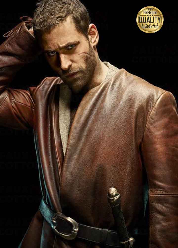 Oliver Jackson The Invisible Man Adrian Griffin Brown Leather Jacket Oliver Jackson The Invisible Man Adrian Griffin Brown Leather Jacket